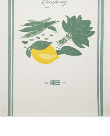 Salad kjøkkenhåndkle 50 x 70 cm - Hvit-grønn - Lexington