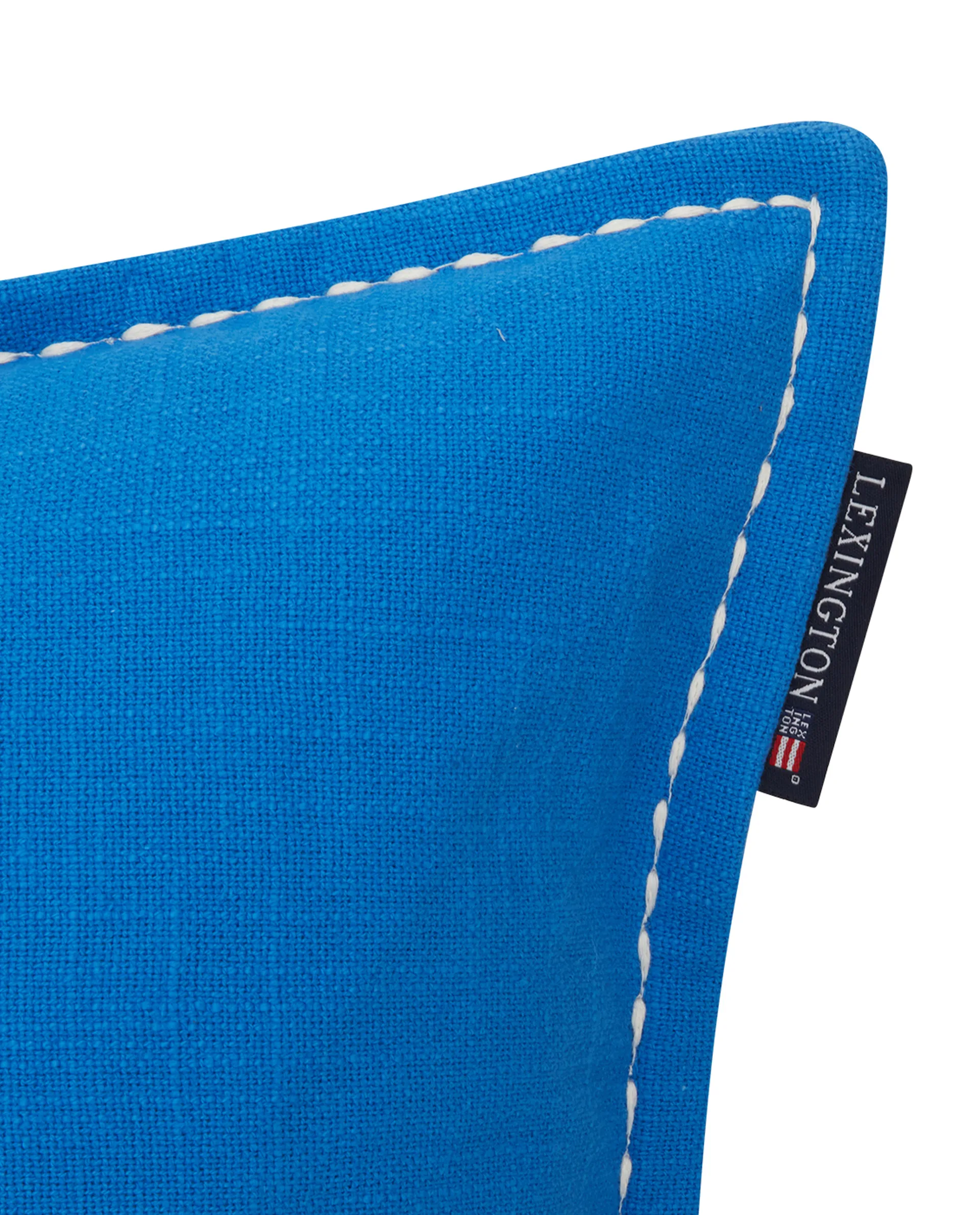 Sea Sand Salt Logo Embroidered putetrekk 50 x 50 cm, Blå-hvit Lexington