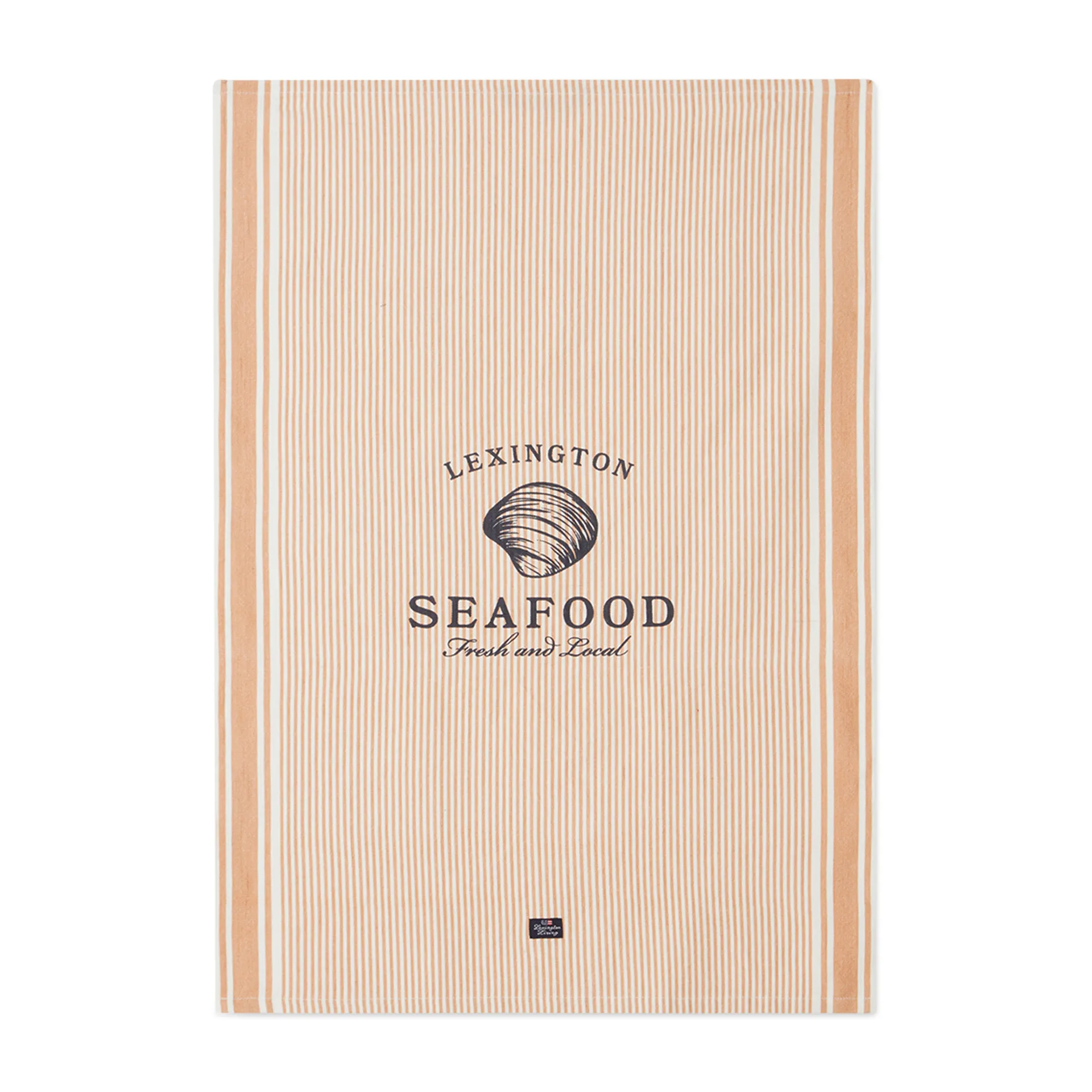Seafood Striped & Printed kjøkkenhåndkle 50 x 70 cm, Beige-hvit Lexington