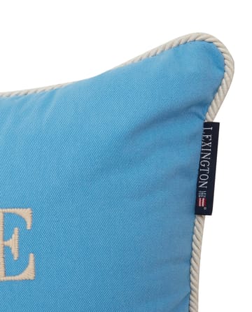 Seaside Small Organic Cotton Twill pute 30 x 40 cm - Blå-lysebeige - Lexington