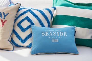 Seaside Small Organic Cotton Twill pute 30 x 40 cm - Blå-lysebeige - Lexington