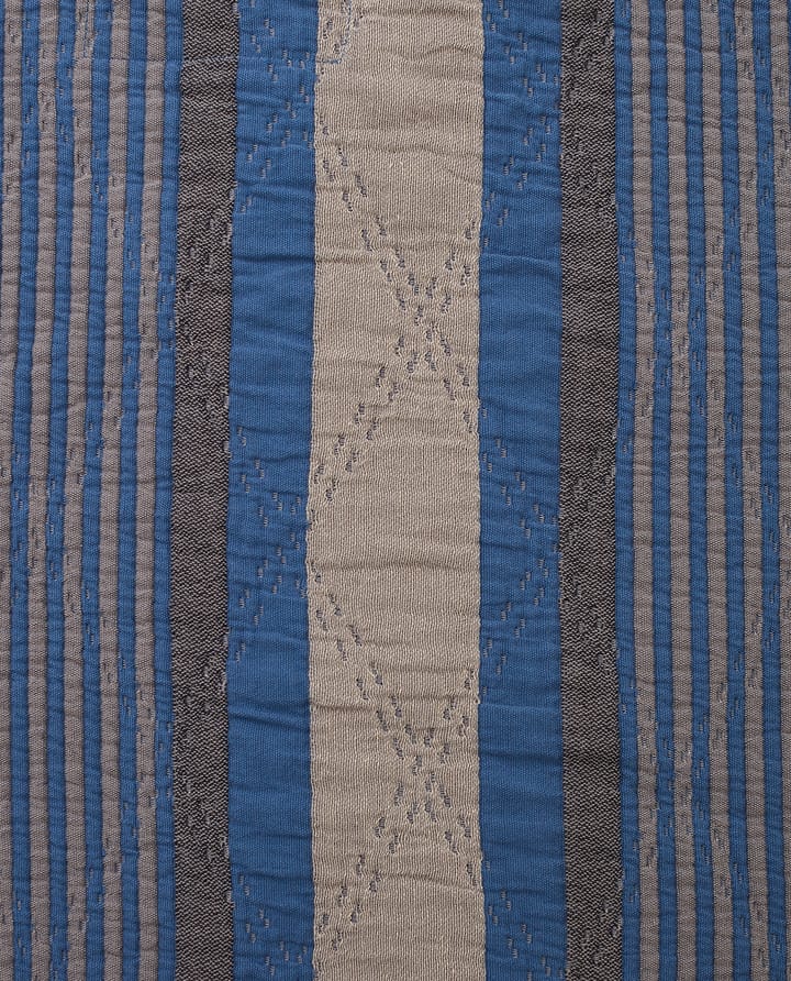 Side Striped Soft Quilted överkast 160x240 cm - Blue - Lexington