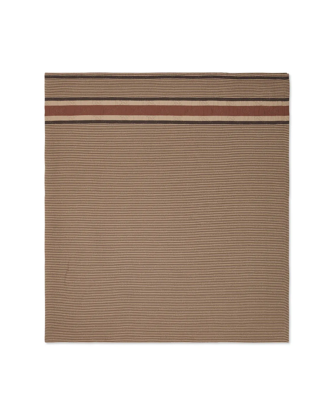 Side Striped Soft Quilted överkast 240x260 cm, Beige Lexington