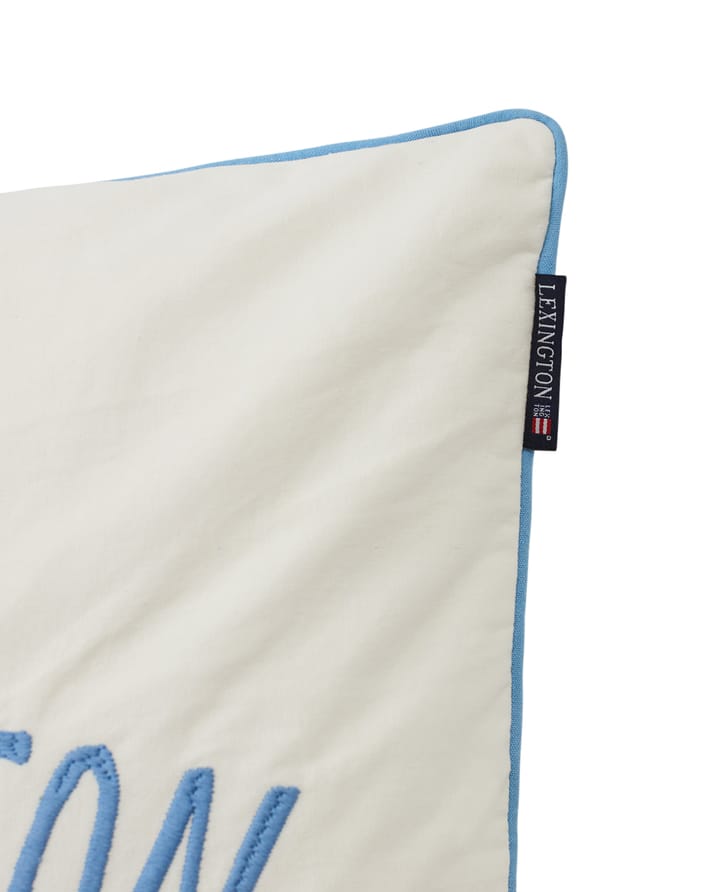 Since 1993 Organic Cotton putevar 50 x 50 cm - White-blue - Lexington