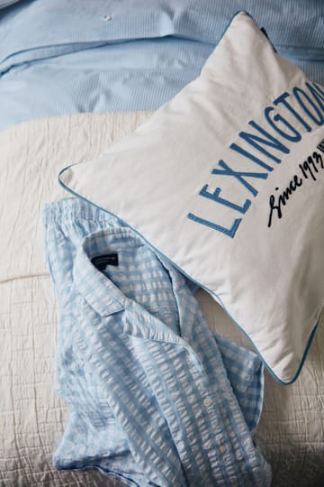 Since 1993 Organic Cotton putevar 50 x 50 cm - White-blue - Lexington