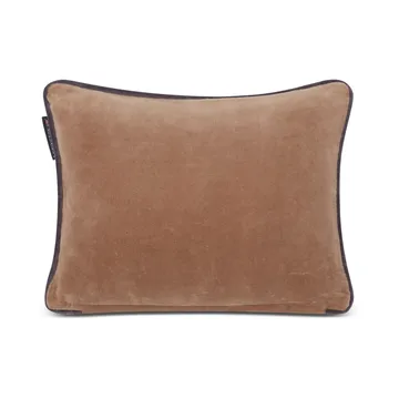 Ski Lodge Organic Cotton Velvet pute 30 x 40 cm - Beige-dark gray - Lexington