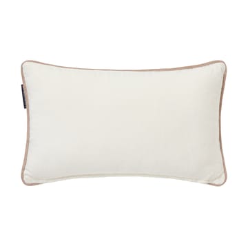 Ski resort økologisk bomull twill pute 30x50 cm - White-Dark blue - Lexington