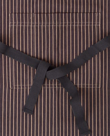 Striped Cotton Herringbone forkle 80 x 150 cm - Beige-dark gray - Lexington