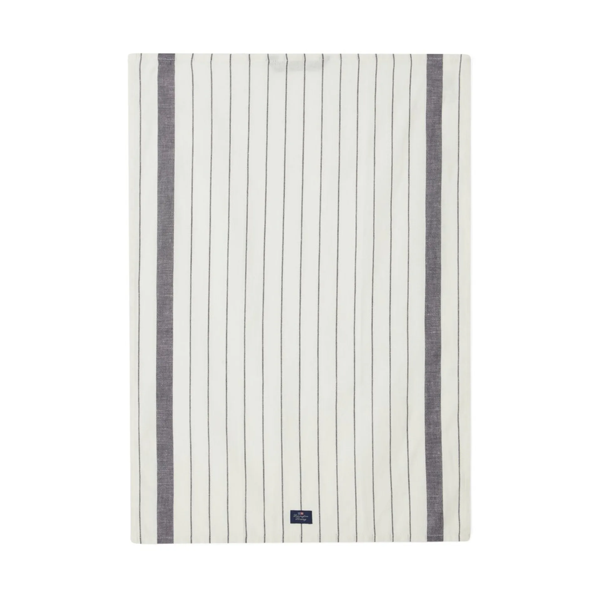 Striped Cotton Linen kjøkkenhåndkle 50 x 70 cm, White Lexington
