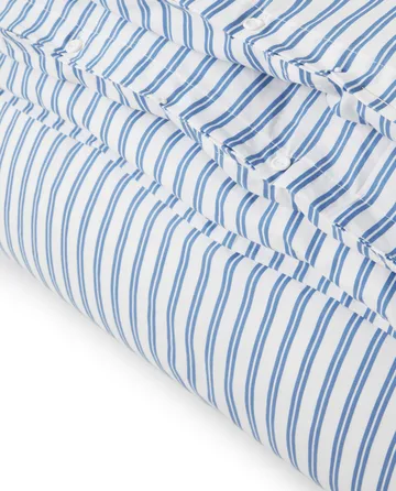 Striped Cotton Poplin dynetrekk 150 x 210 cm - Blå - Lexington