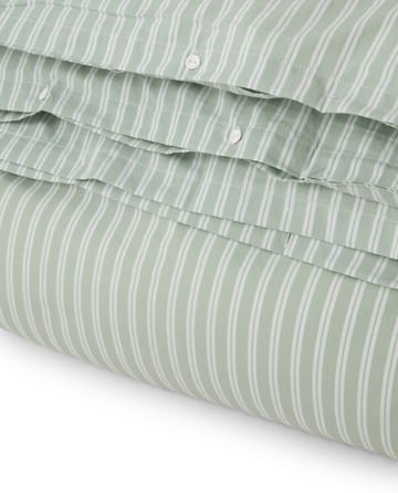 Striped Cotton Poplin dynetrekk 150 x 210 cm - Grønn - Lexington