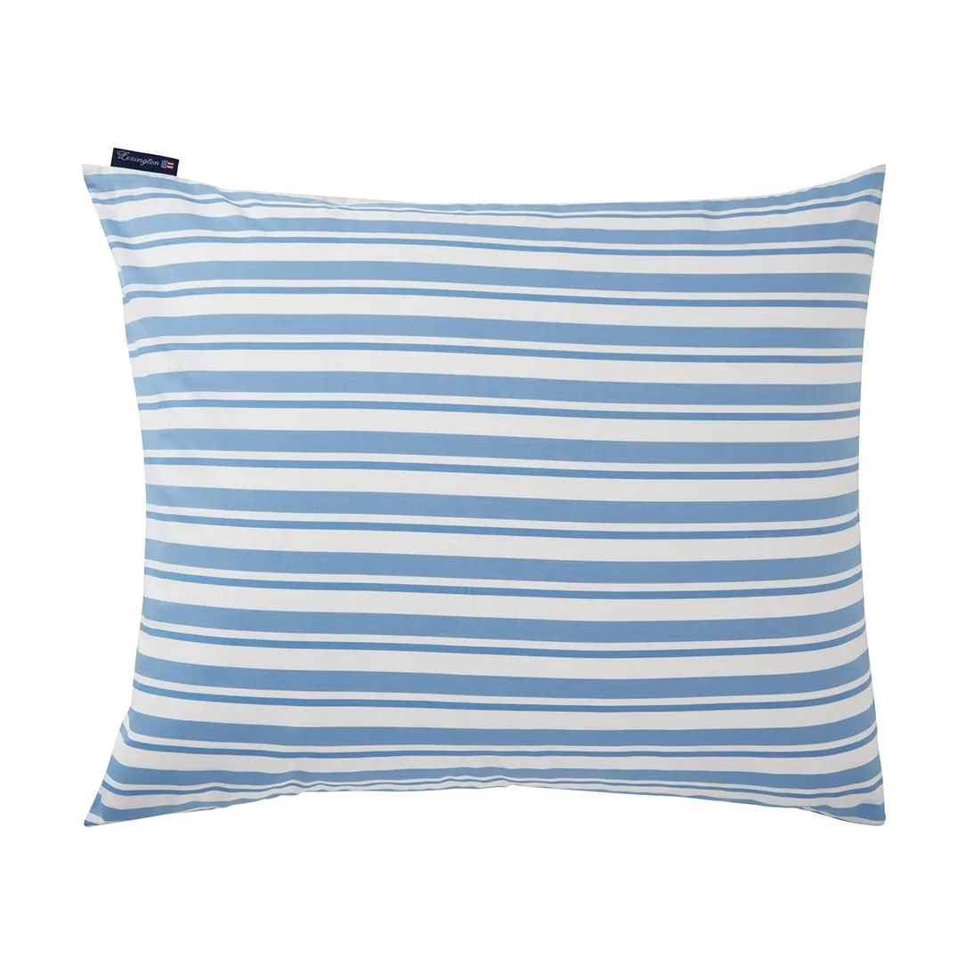 Striped Cotton Poplin putevar 50 x 60 cm, White-blue Lexington