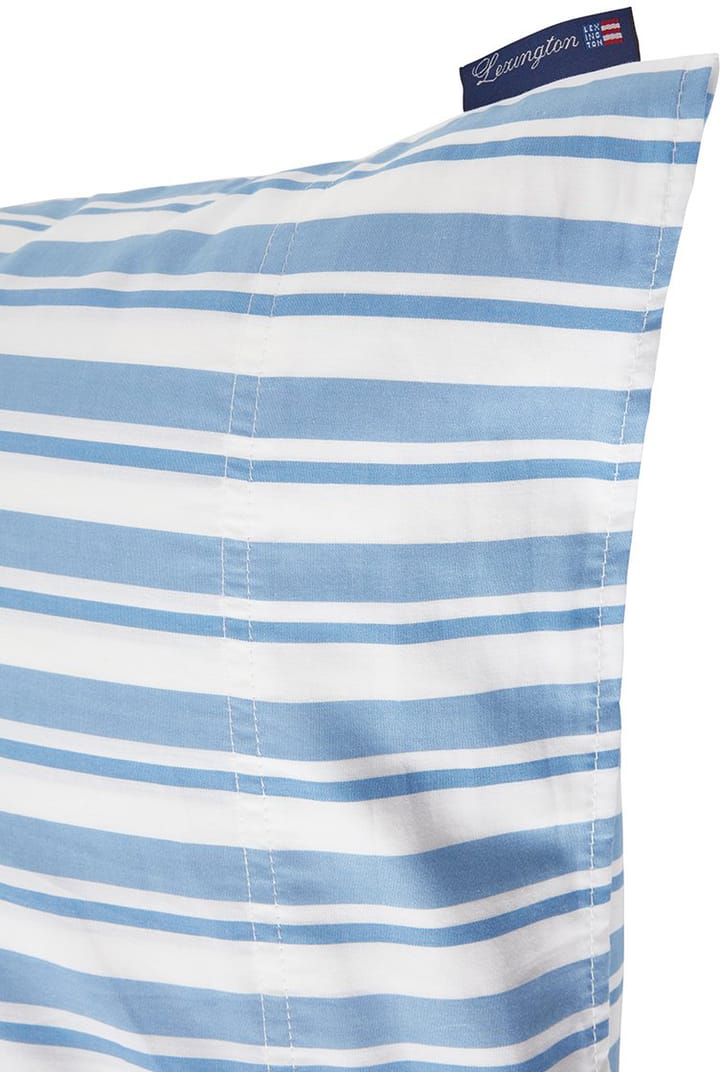 Striped Cotton Poplin putevar 50 x 60 cm - White-blue - Lexington