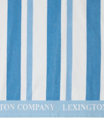 Striped Cotton Terry strandhåndkle 100 x 180 cm - Blue - Lexington