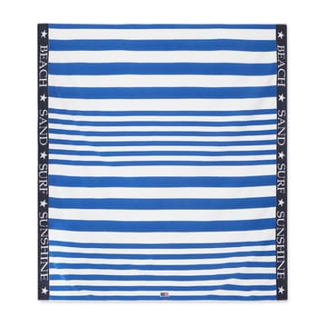 Striped Family strandhåndkle 200 x 180 cm - Blå-hvit - Lexington
