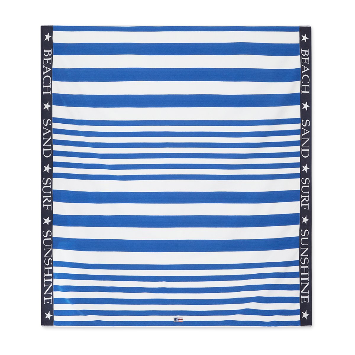 Bilde av Lexington Striped Family strandhåndkle 200 x 180 cm Blå-hvit