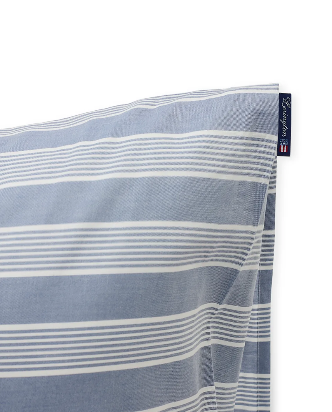 Striped Lyocell Cotton örngott 50x60 cm, Blue-white Lexington