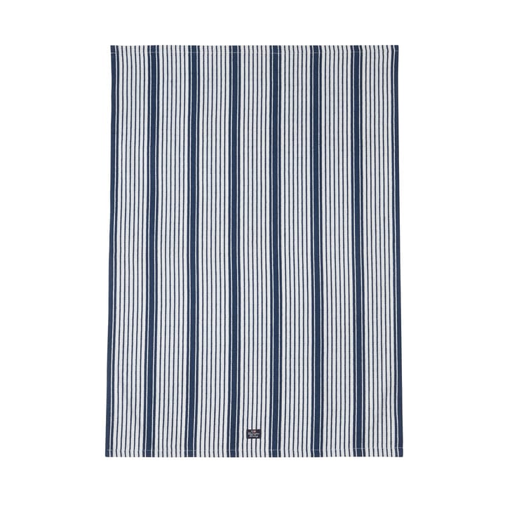 Striped org cotton kjøkkenhåndkle 50x70 cm - Navy - Lexington