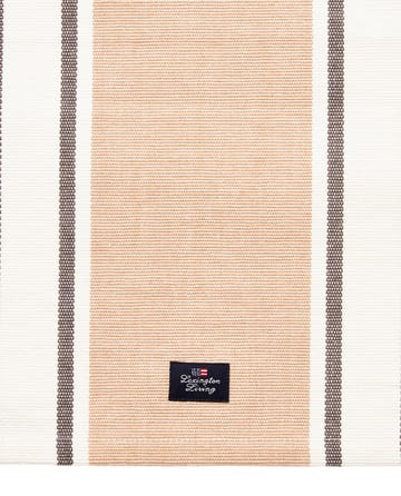 Striped Organic Cotton bordbrikke 40x50 cm - Beige - Lexington