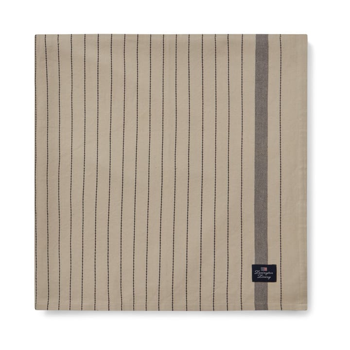 Striped Organic Cotton duk 150 x 250 cm - Beige-dark gray - Lexington