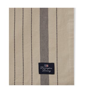 Striped Organic Cotton duk 150 x 250 cm - Beige-dark gray - Lexington