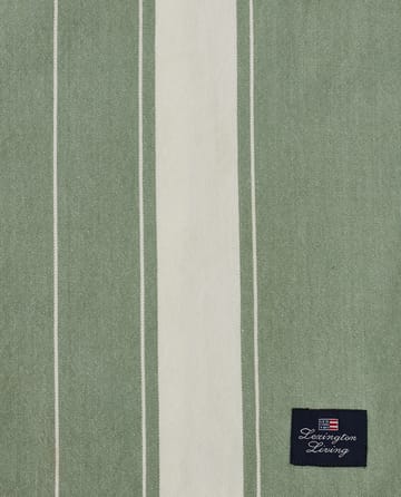 Striped Organic Cotton duk 150 x 250 cm - Green-white - Lexington