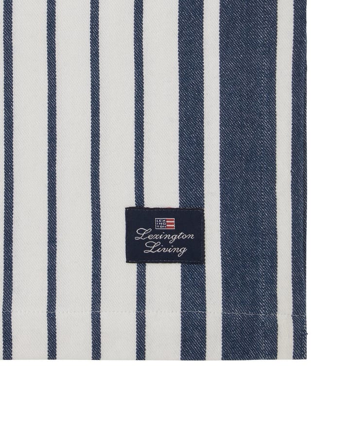 Striped Organic Cotton duk 150 x 350 cm - Navy - Lexington