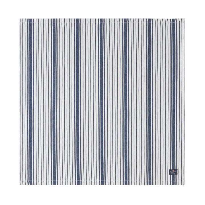 Striped Organic Cotton serviett 50x50 cm - Navy - Lexington