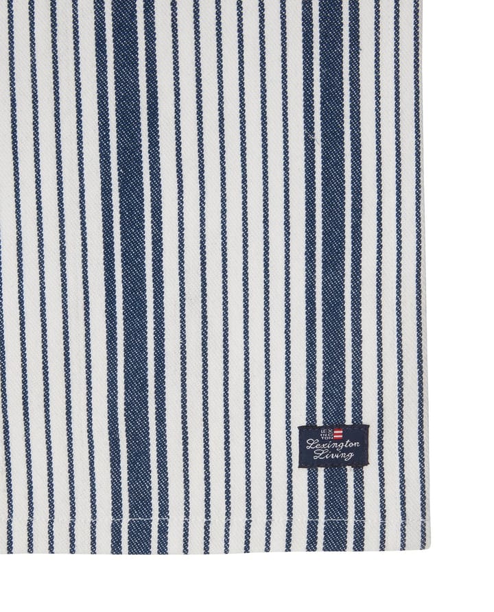 Striped Organic Cotton serviett 50x50 cm, Navy Lexington