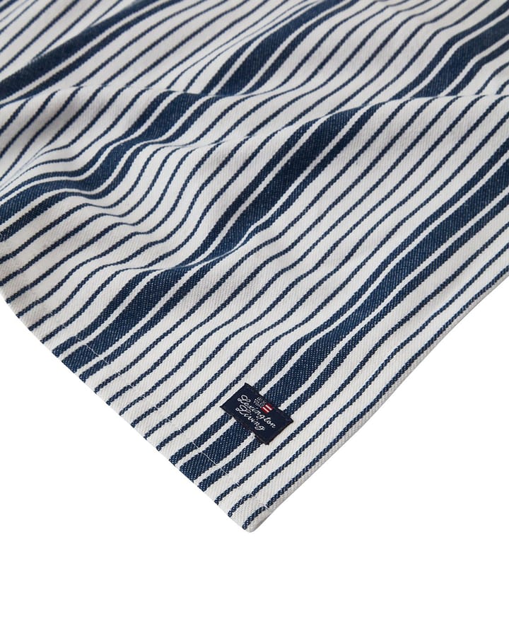 Striped Organic Cotton serviett 50x50 cm, Navy Lexington