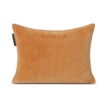 Striped Organic Cotton Velvet pute 30 x 40 cm - Mustard-light beige - Lexington