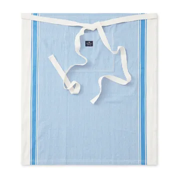 Striped Oxford BBQ forkle 85 x 80 cm - Blå-hvit - Lexington