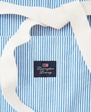 Striped Oxford BBQ forkle 85 x 80 cm - Blå-hvit - Lexington