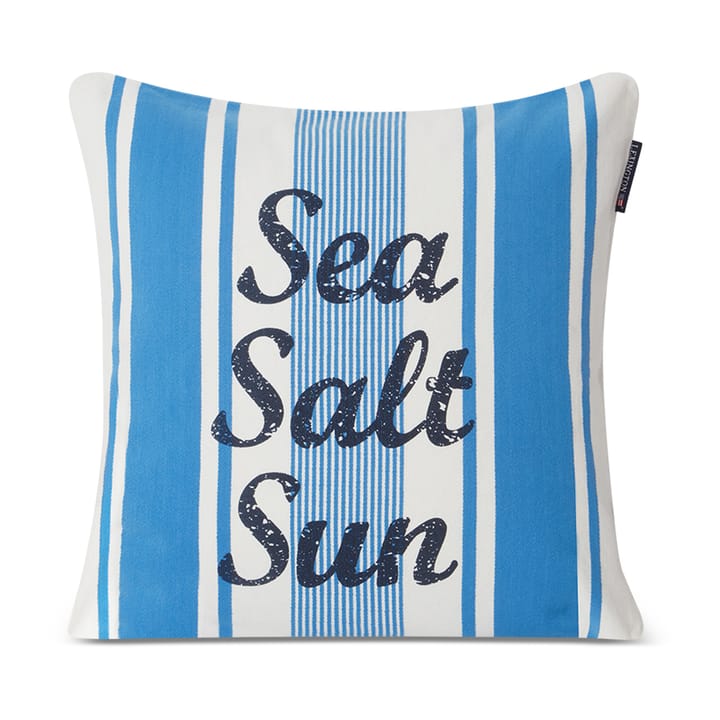 Striped Sea Salt Sun putetrekk 50 x 50 cm - Blå-hvit - Lexington