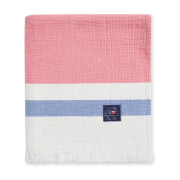 Striped vaflet bomullspledd 130 x 170 cm - Multi - Lexington