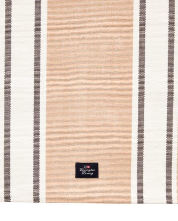 Stripet Organic Cotton løper 50x250 cm - White-beige - Lexington