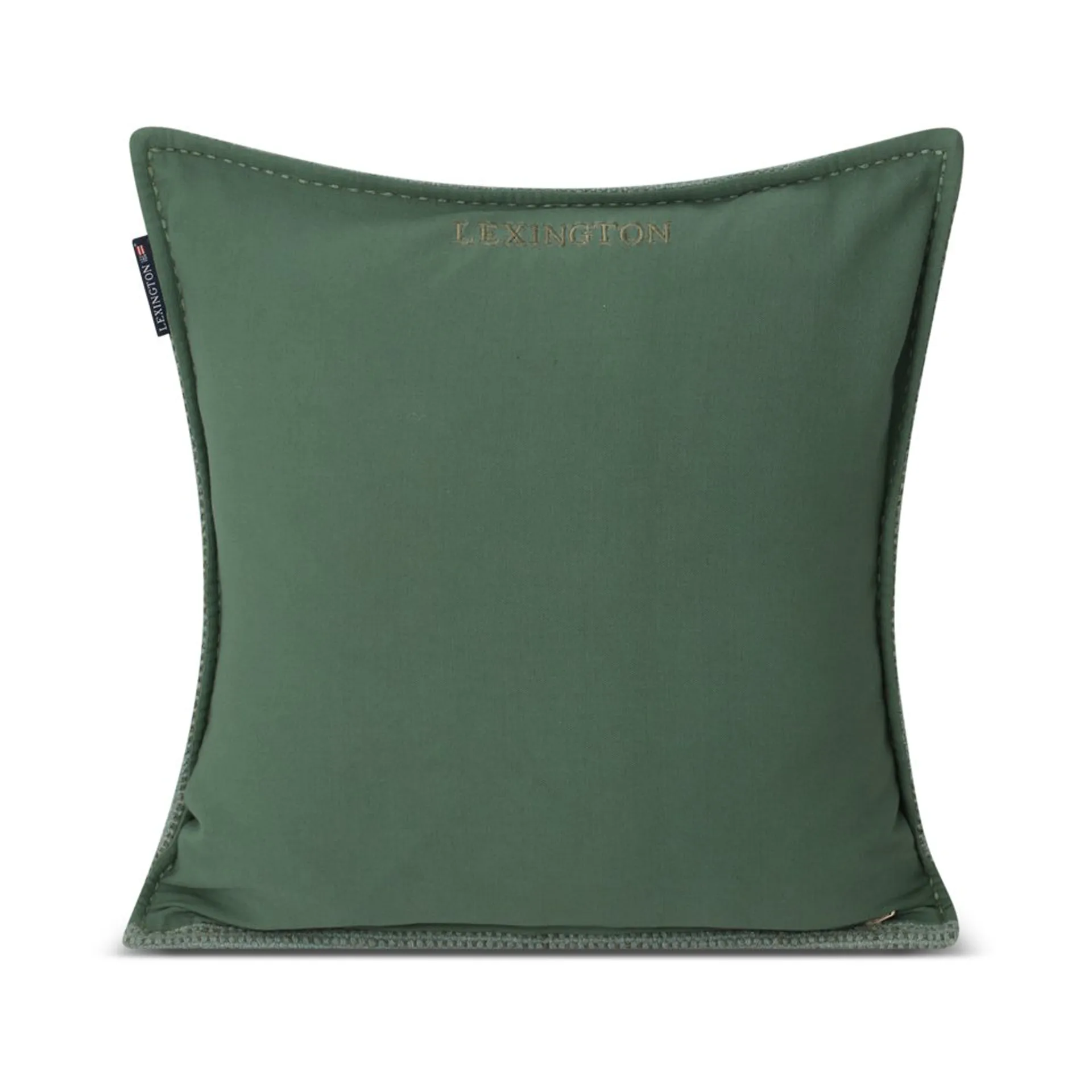 Structured Wool Cotton miks putetrekk 50 x 50 cm, Green Lexington