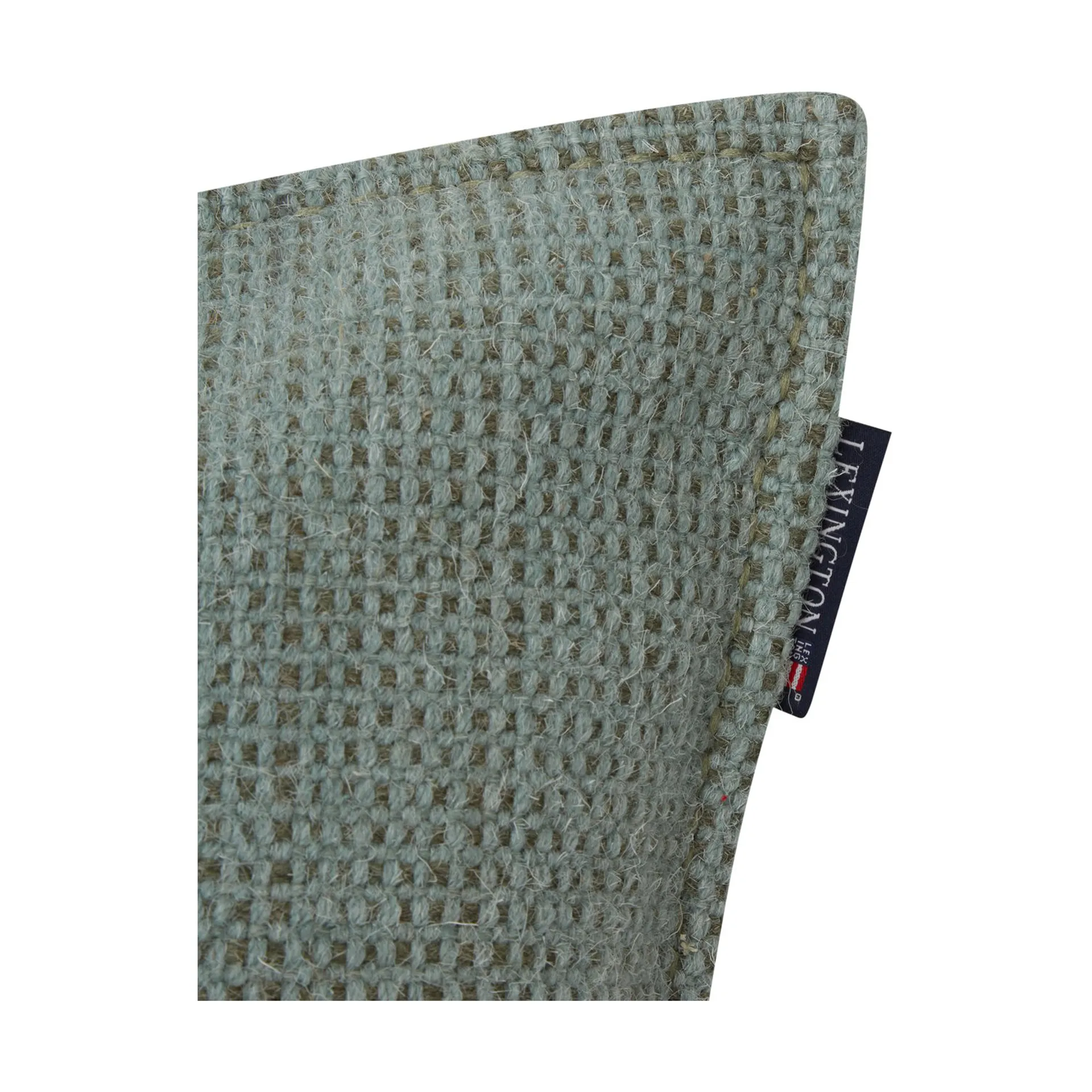 Structured Wool Cotton miks putetrekk 50 x 50 cm, Green Lexington