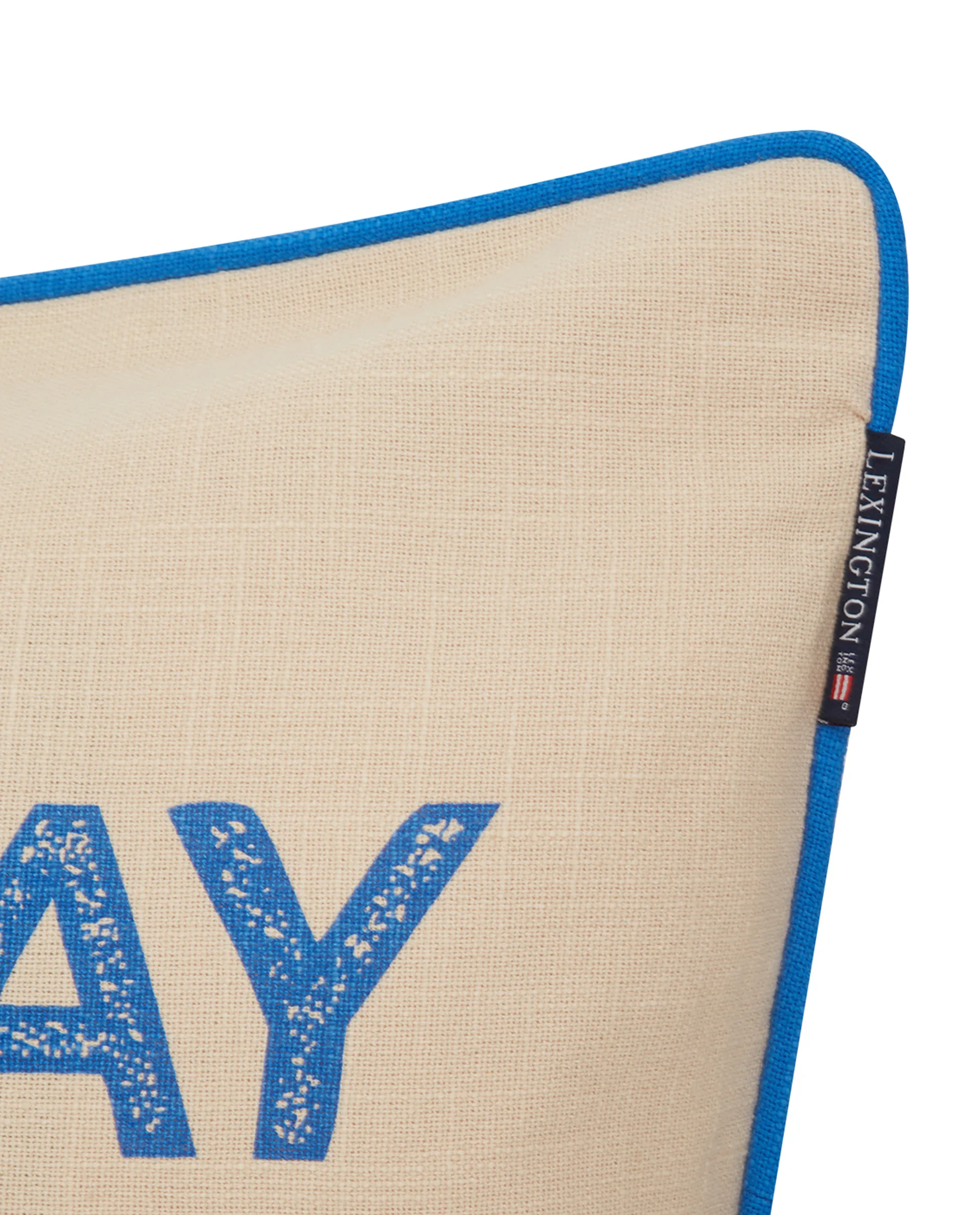 Sunday Funday Printed putetrekk 50 x 50 cm, Beige-blå-rosa Lexington