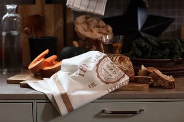 The Original Cotton Twill kjøkkenhåndkle 50 x 70 cm - Off White-brown - Lexington