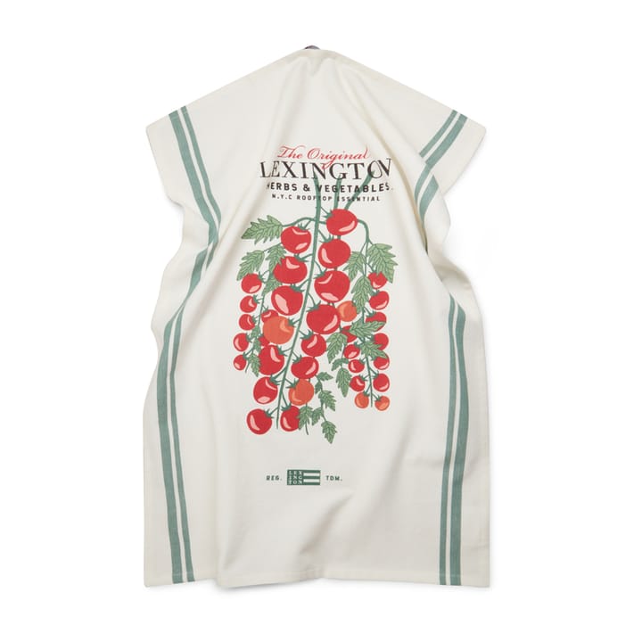 Tomato kjøkkenhåndkle 50 x 70 cm - Hvit-rød - Lexington
