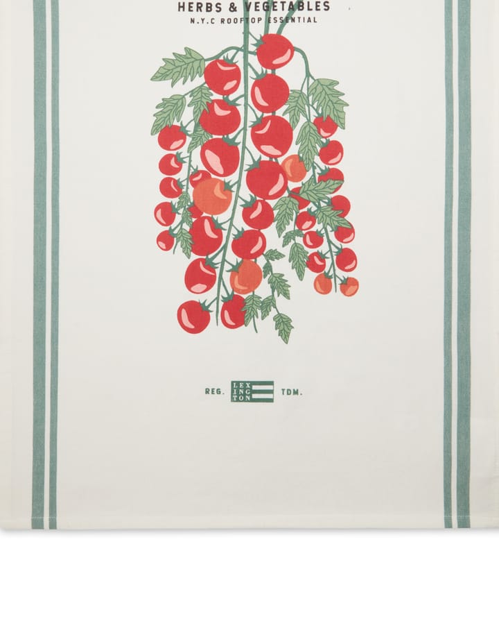 Tomato kjøkkenhåndkle 50 x 70 cm - Hvit-rød - Lexington