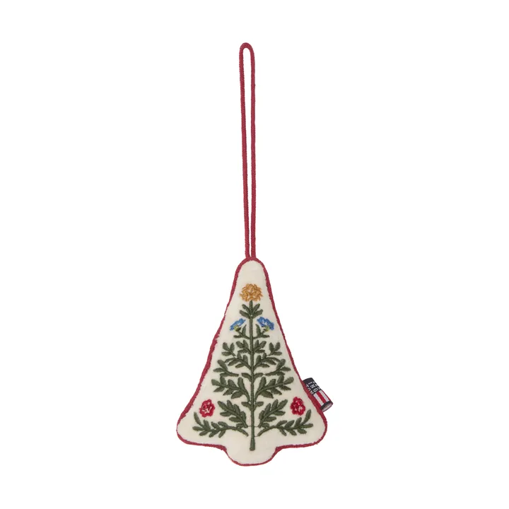 Tree økologisk fløyelsbomull juleanheng - Multi, 9x13x3 cm - Lexington