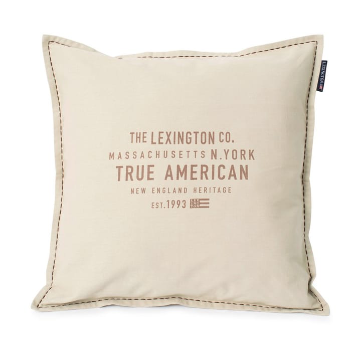 True American Cotton Canvase putetrekk 50x50 cm - Lysbeige - Lexington