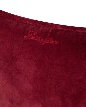 Velvet putetrekk med kant 50 x 50 cm - Dark red - Lexington