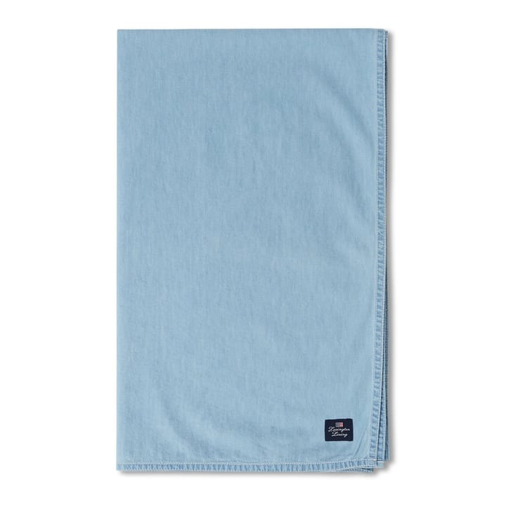 Washed Denim bordduk 150x250 cm - Light blue denim - Lexington