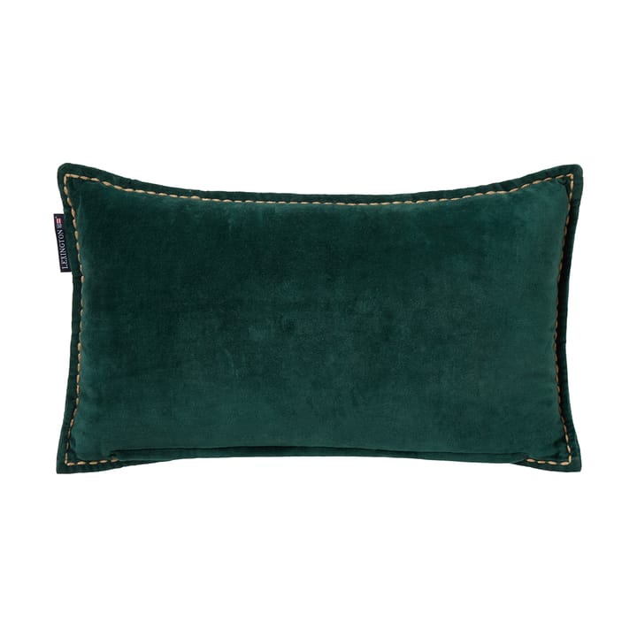 Winter House eko. fløyelsbomull pute 30x50 cm, Green-Light Beige Lexington