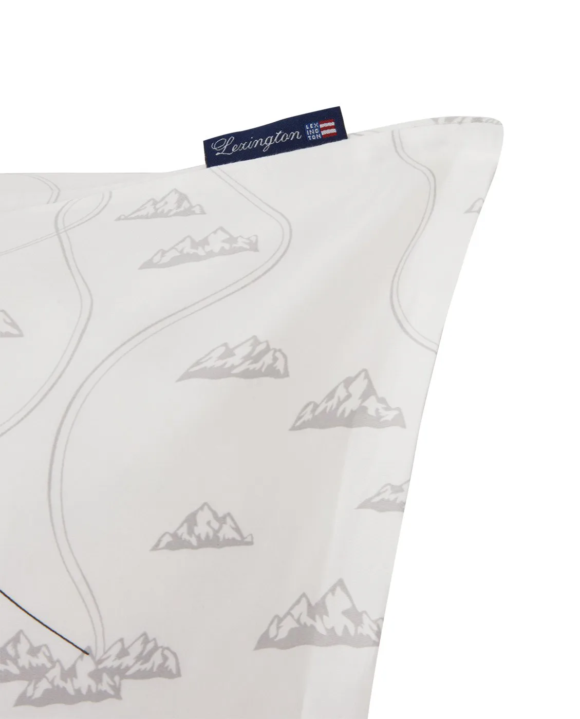 Winter Printed Cotton Sateen putevar 50 x 90 cm, White-gray-red Lexington