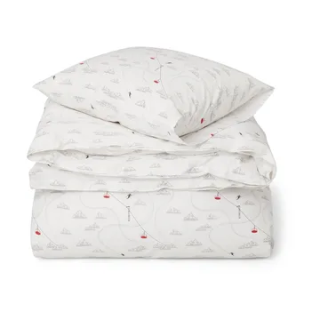 Winter Printed Cotton Sateen sengesett - 2 x 50 x 60 cm, 220 x 220 cm - Lexington