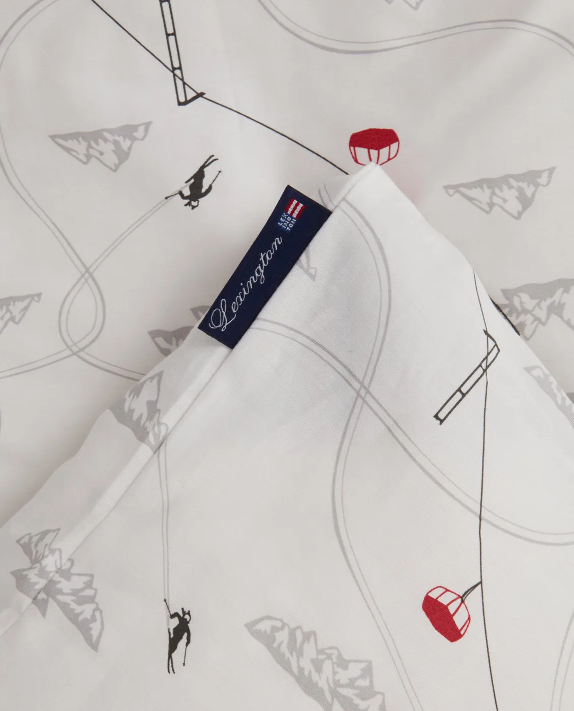 Winter Printed Cotton Sateen sengesett, 2 x 50 x 60 cm, 220 x 220 cm Lexington